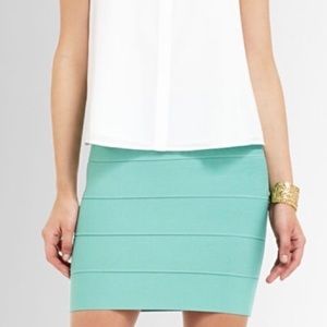 BCBGMaxazria Power Bandage Skirt in aqua - size S